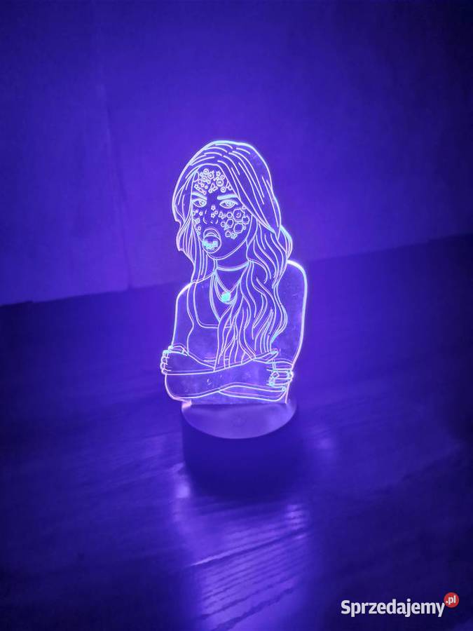 nowa lampka nocna 3D zmieniająca kolory Sandomierz
