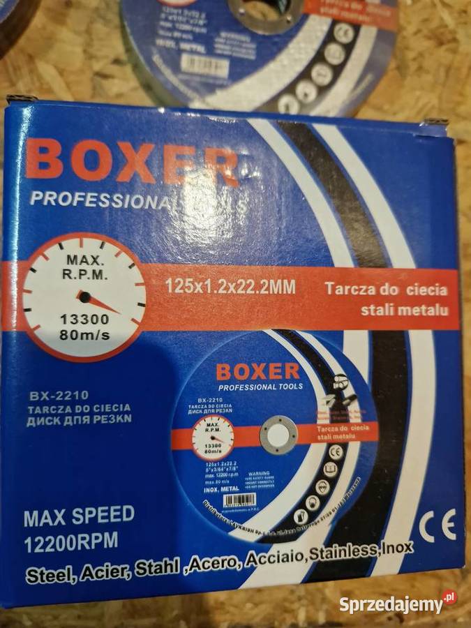 Tarcza Tarcze do cięcia metalu BOXER 125x12x222