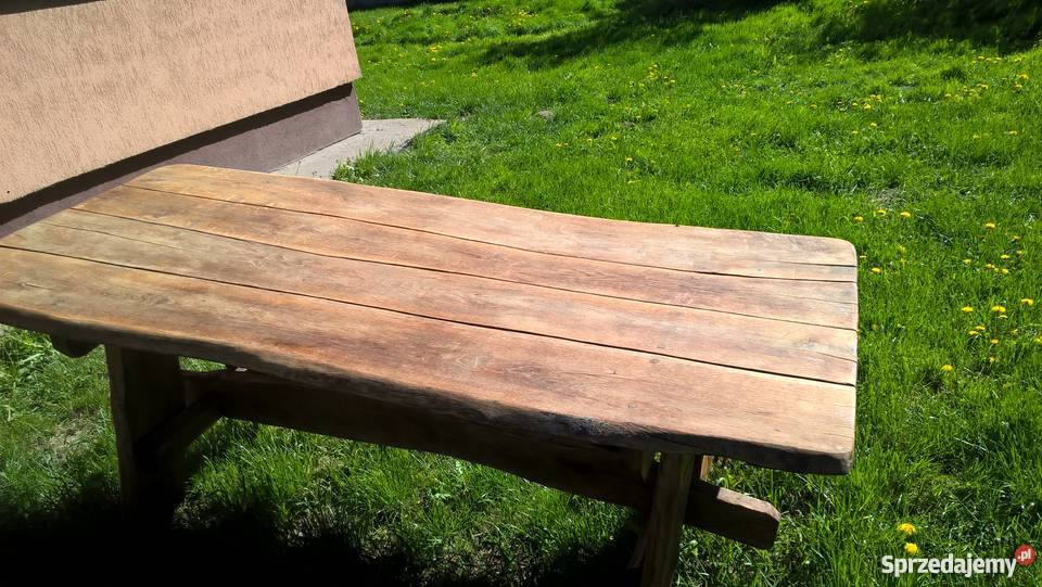 Sprzedam komplet ogrodowy dębowy rzeźbiony kujawsko-pomorskie
