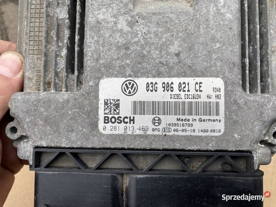 KOMPUTER SILNIKA VW EOS 03G906021CE 0281013169 Komputery Części samochodowe