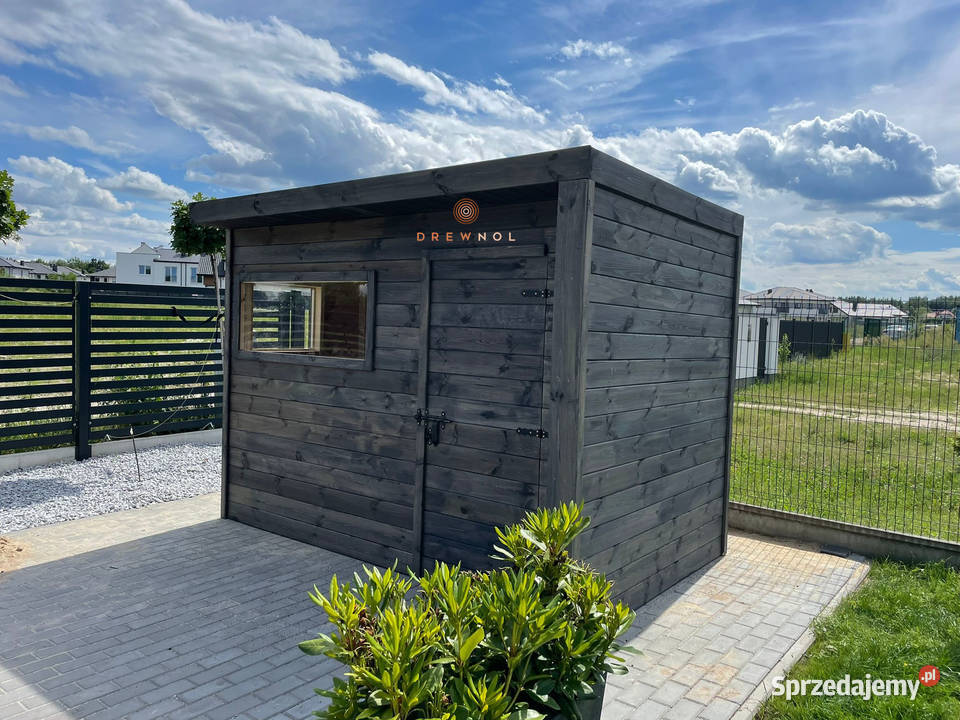 Domek narzędziowy nowoczesny domek plaski dach Częstochowa