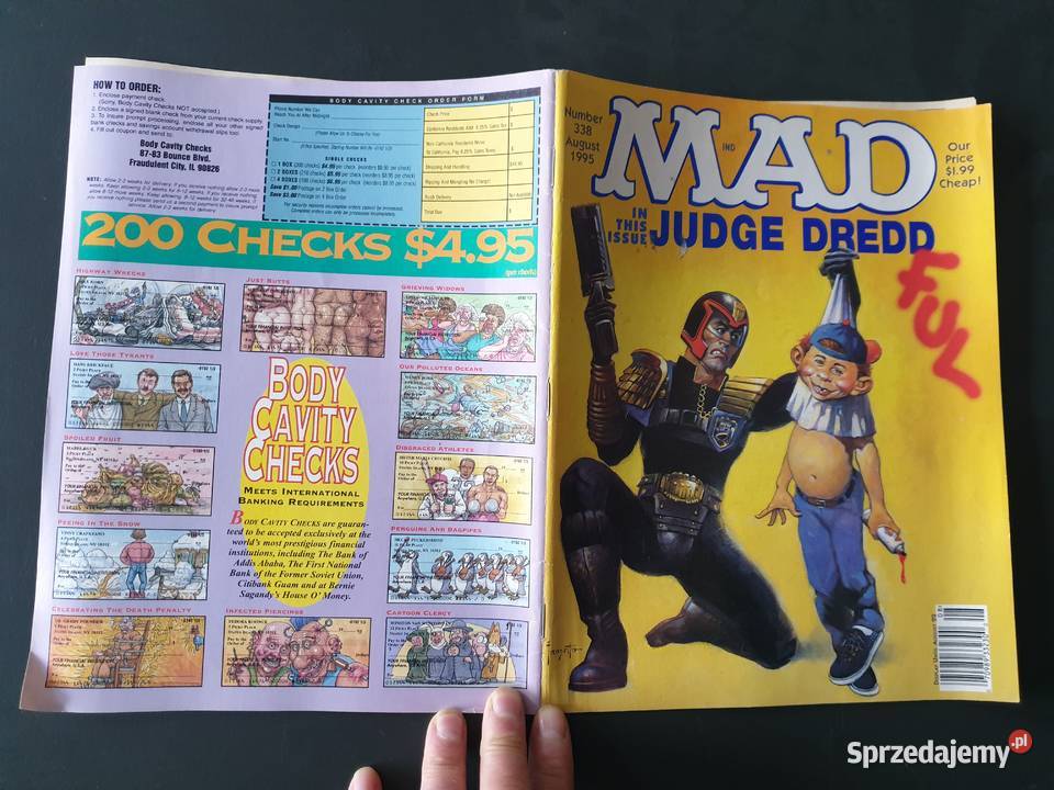MAD 3381995 Judge Dredd Rok wydania 1995 pomorskie Gdynia