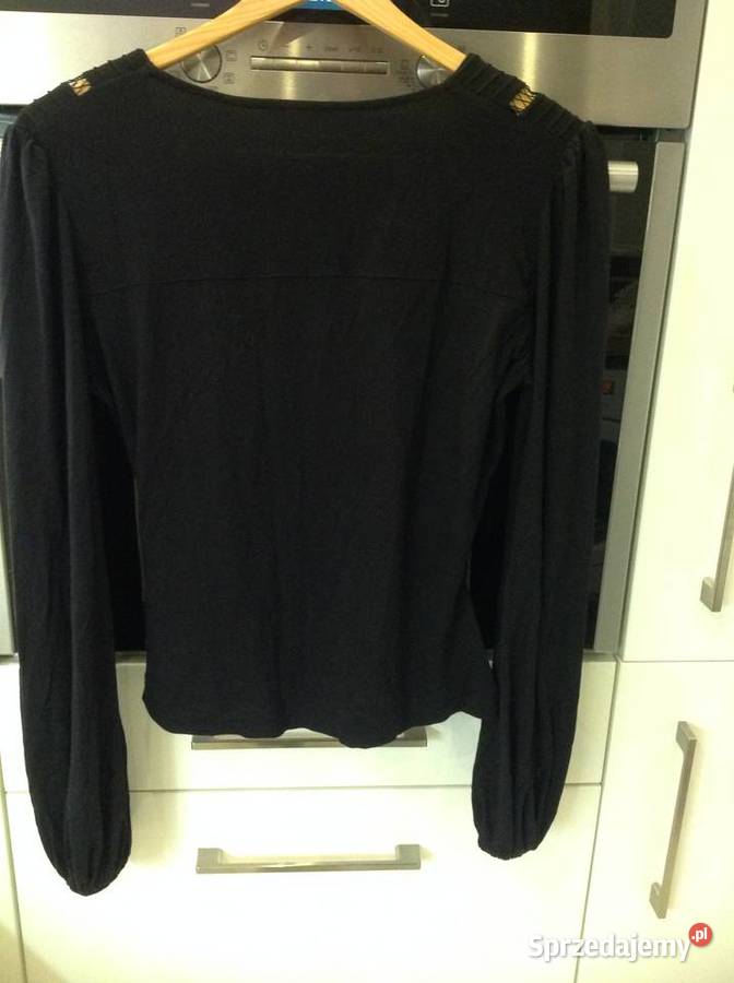 Bluzka Kopertowa Damska GUESS S Czarna NOWA Nowa Sól