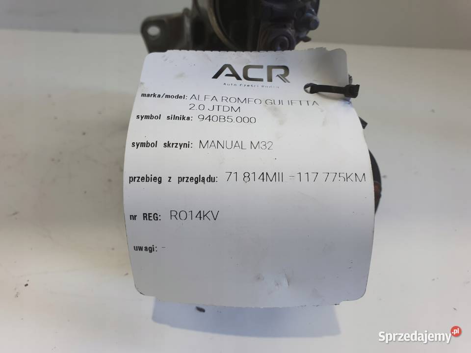 ROZRUSZNIK Alfa Romeo Giulietta 20 JTDM Rudka