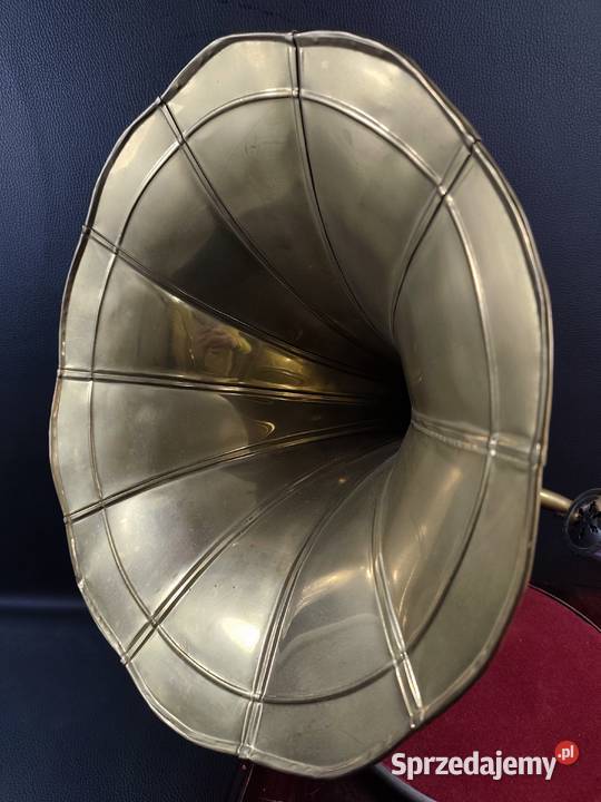 Gramofon Patefon Drewniany Poddębice