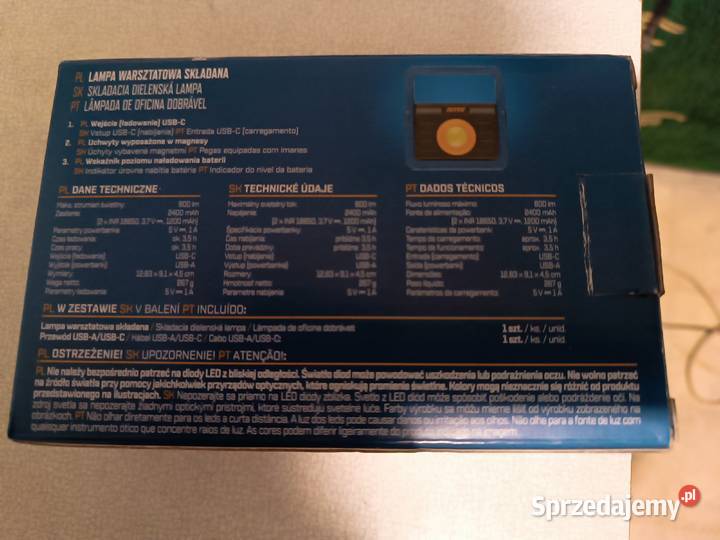 NITEO LAMPA WARSZTATOWA SKŁADANA 800 lm FUNKCJA Kędzierzyn-Koźle