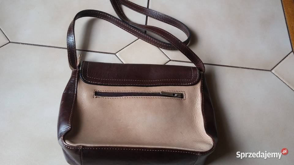 Mała skórzana torebka Vera Pelle Made in Italy Sosnowiec sprzedam