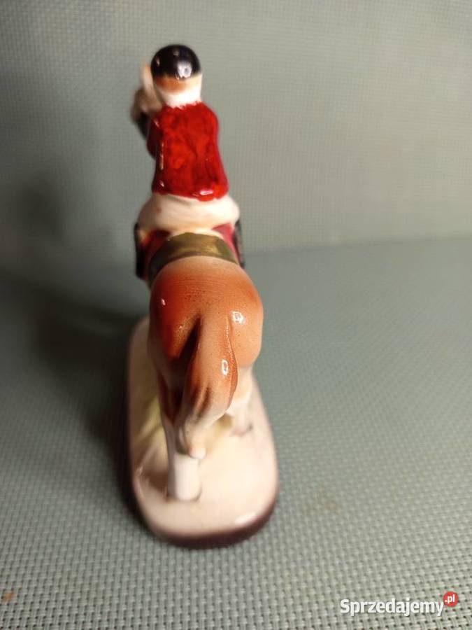 Zabytkowa Angiels figurka Dżokeja na koniu mazowieckie Warszawa