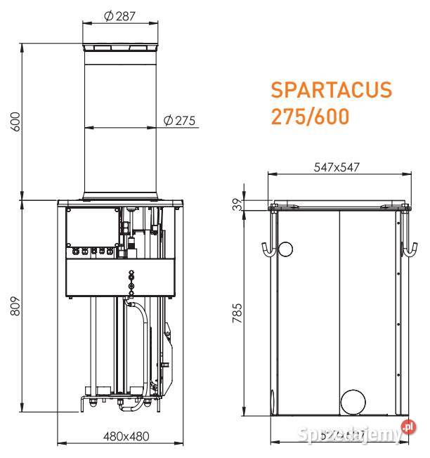 Słupek automatyczny SPARTACUS 275600 Elektryka i akcesoria Otwock