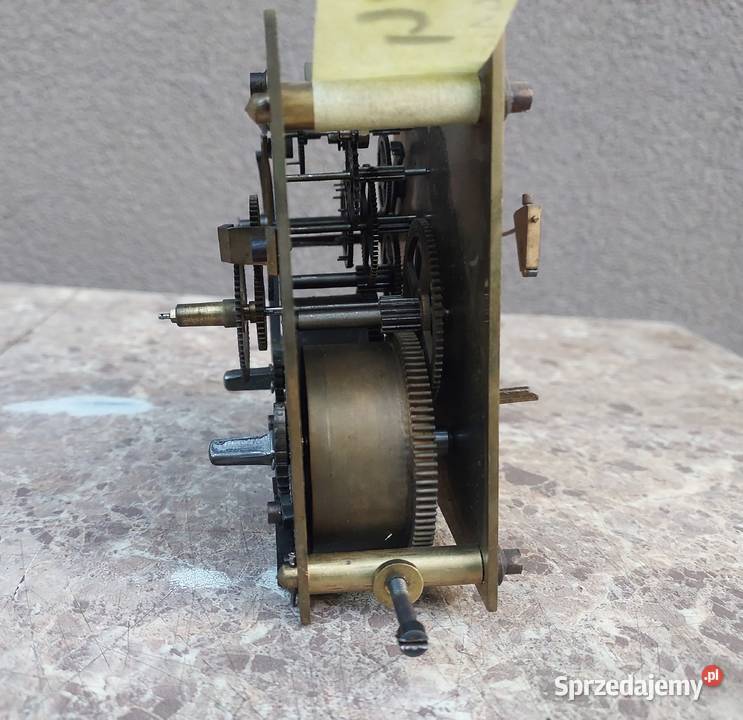 784 Mechanizm starego zegara ściennego Concordia Tczew