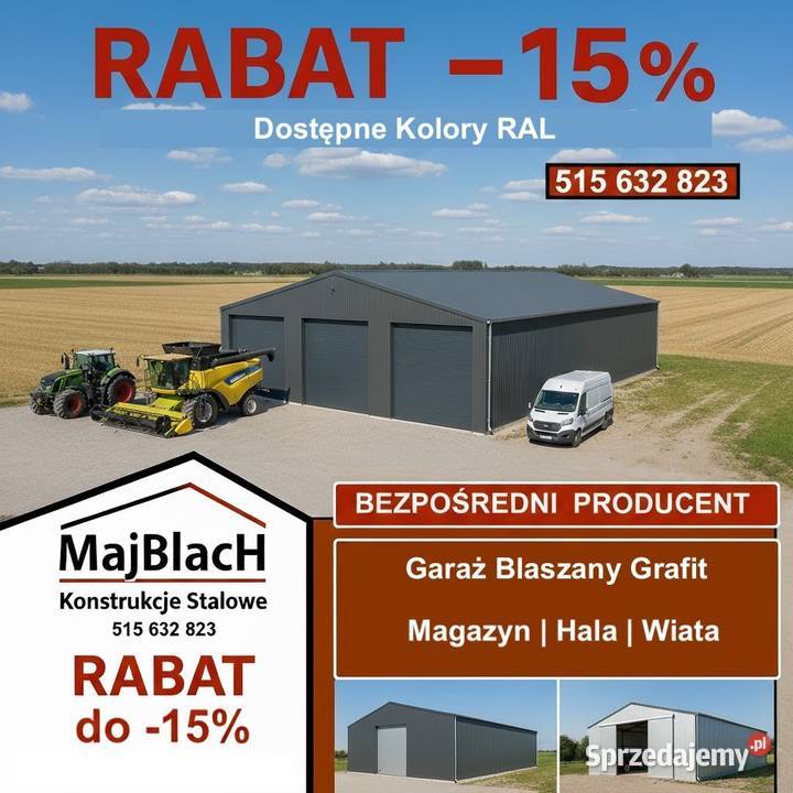 A67Złoty Dąb Zadaszenie Garaże Bezpośrednio Ostrołęka