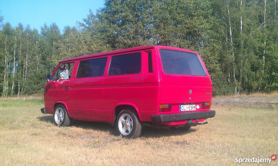 Vw t3 multivan czerwony Volkswagen kujawsko-pomorskie Lipno
