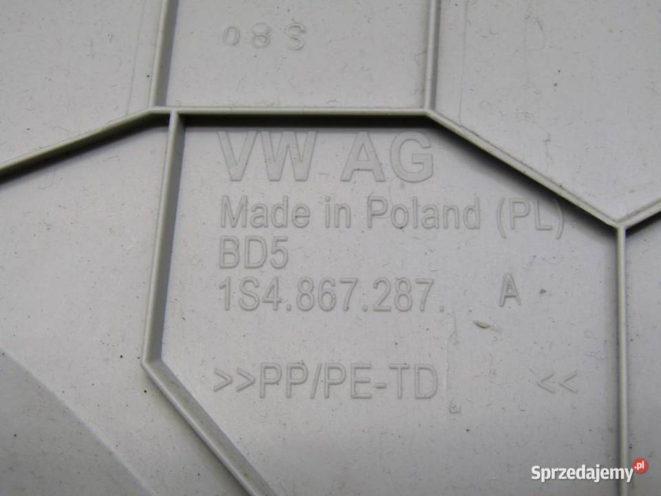 WSPORNIK OSŁONA SŁUPKA LEWA TYLNA LEWY TYŁ VW UP osobowe sprzedam