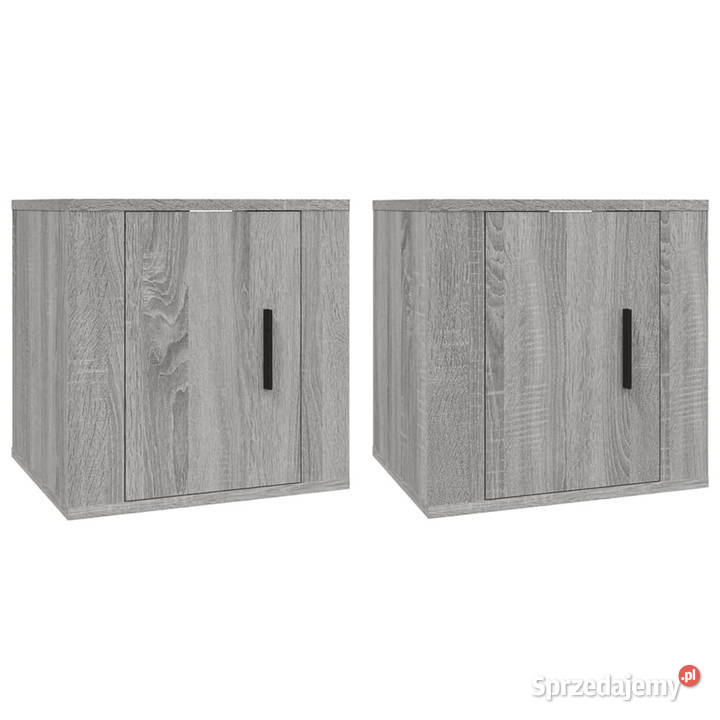 Wiszące szafki TV 2 szary dąb sonoma 40x345x40 Warszawa
