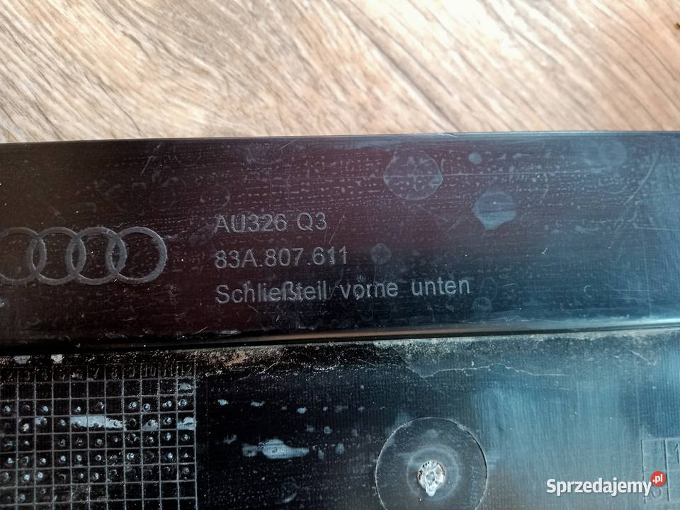 AUDI Q3 83A PŁYTA OSŁONA POD ZDERZAK 83A807611 wielkopolskie Rakoniewice