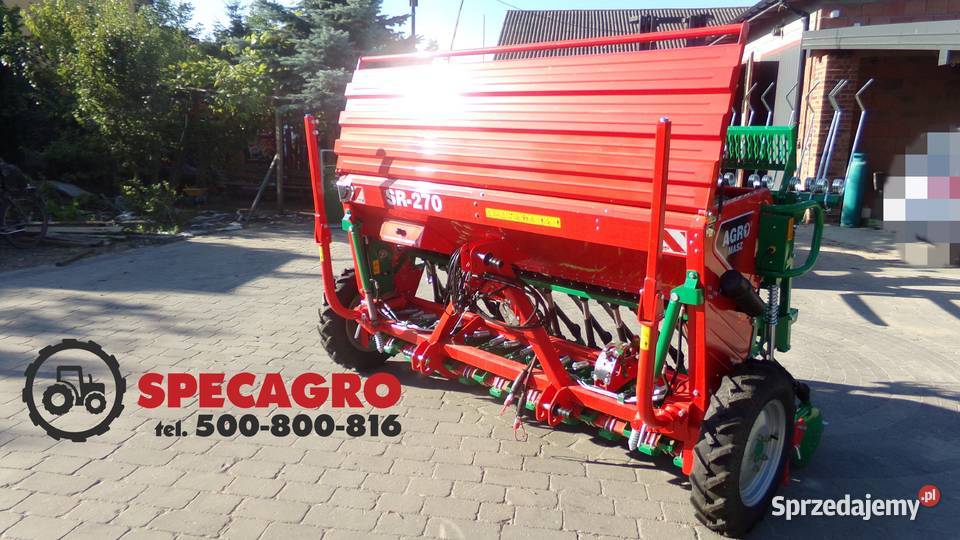 AGROMASZ Siewnik Zbożowy Mechaniczny Rzędowy Agromasz lubelskie