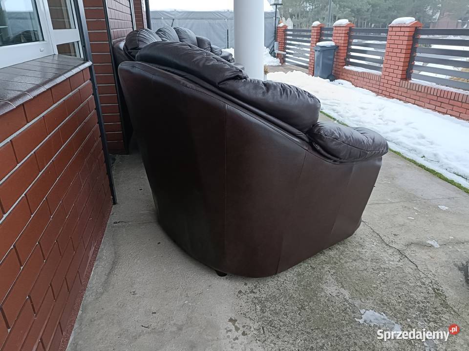 Sprzedam wypoczynek 321 ze skóry Konin