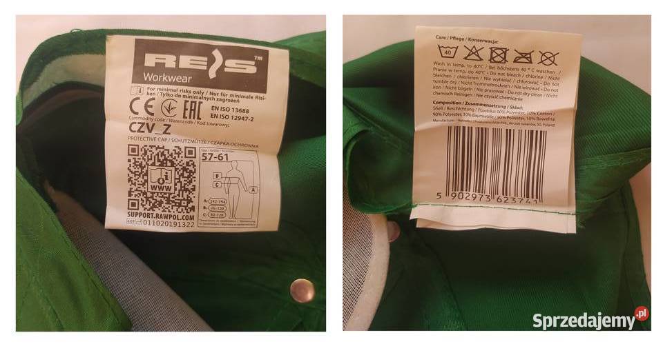 Czapka z daszkiem REIS zielona Hajnówka