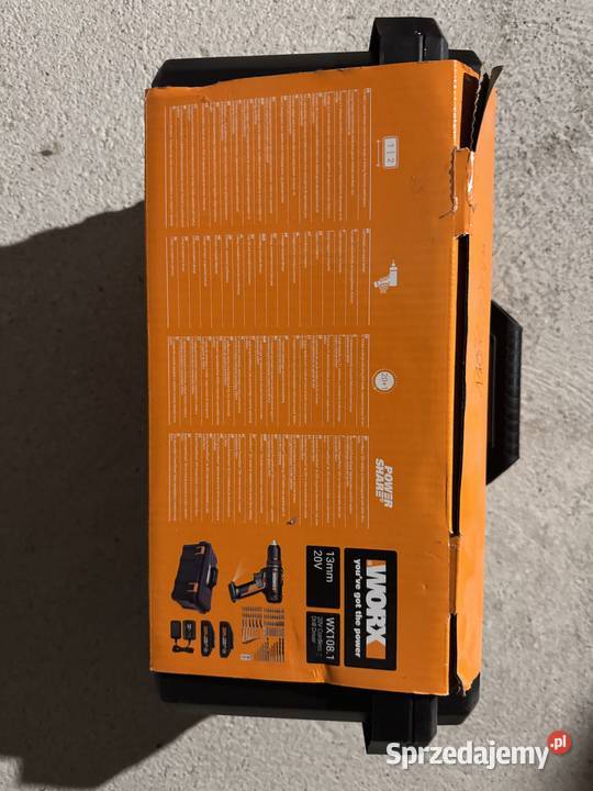 Wkrętarka akumulatorowa WORX WX1081 20V 45Nm LED podlaskie Pełch