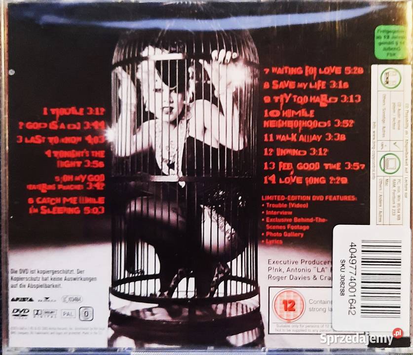 Wspaniały Album CDDVD CD Try This PNK pop Warszawa