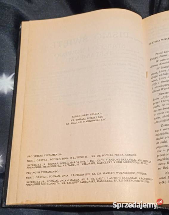 Pismo Święte Starego i Nowego Testamentu Biblia Poznań