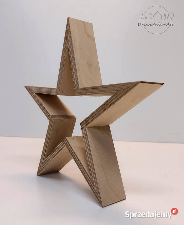 Gwiazda drewniana baza do ozdabiania kpl 3 41 Kraków sprzedam