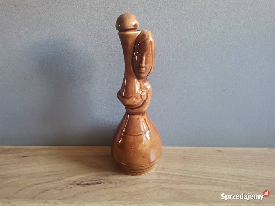 Stara butelka figurka karafka ceramika design Katowice