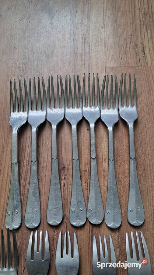 Stare Sztućce Widelce WP i SP Elektron PRL Świecie