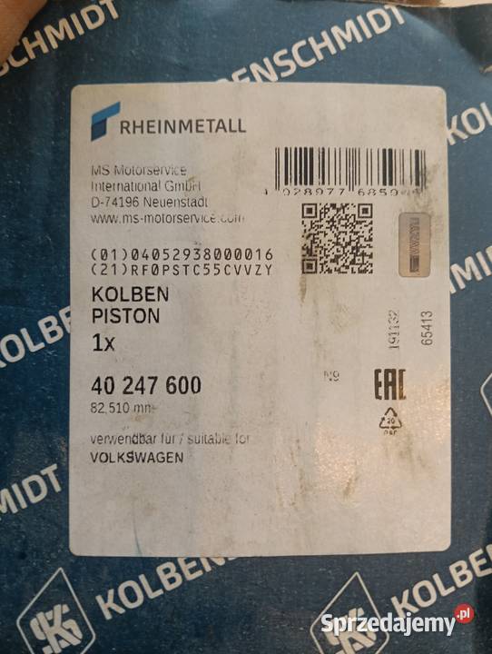 Nowy tłok Kolbenschmidt 40 247 600 20tfsi Części montażowe Części samochodowe Wąwolnica