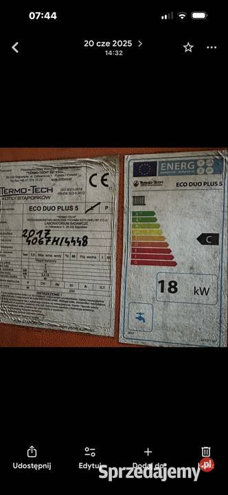 Pięć na ekogroszek TERMOTECH Stąporków Ostrowiec Świętokrzyski sprzedam