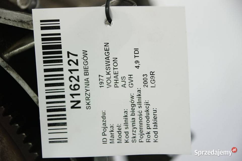 SKRZYNIA AUTOMATYCZNA VOLKSWAGEN PHAETON GVH 50 kujawsko-pomorskie Lipno