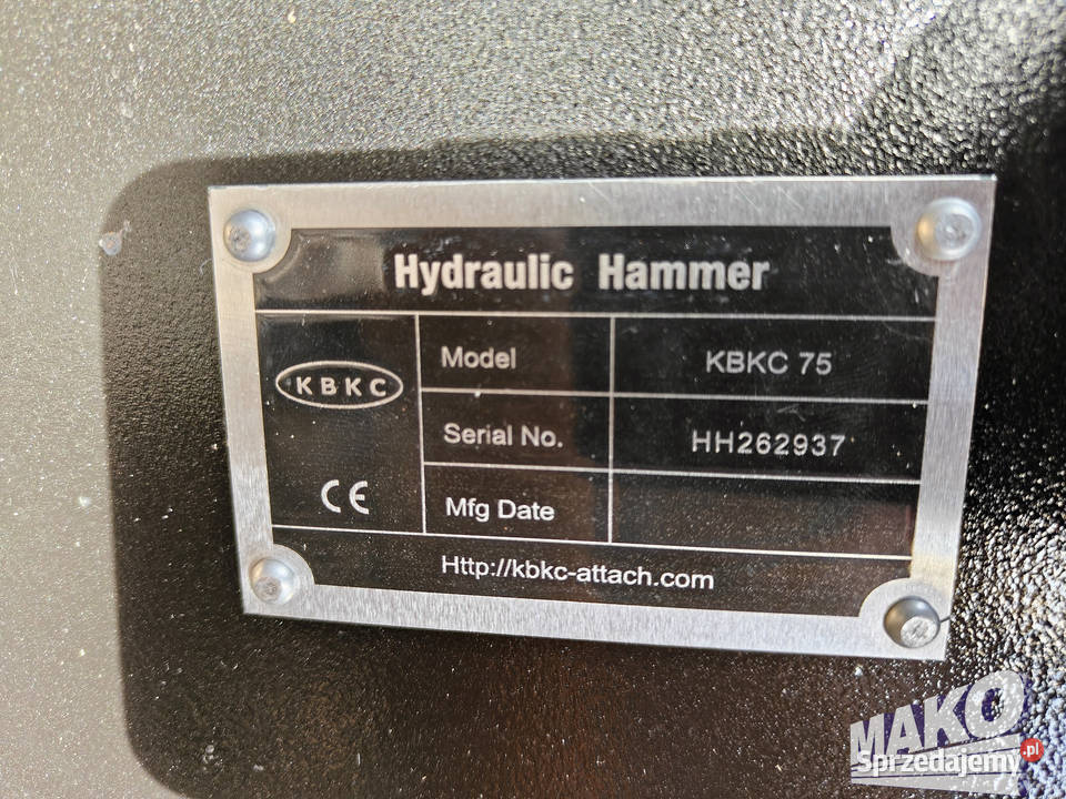 NOWY Młot hydrauliczny Kabonc KBKC 750 do świętokrzyskie Ostrowiec Świętokrzyski