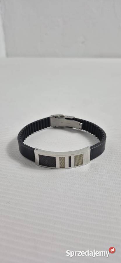 Męska Bransoleta Carbon Steel Styl i Magnetyzm lubelskie Biłgoraj sprzedam