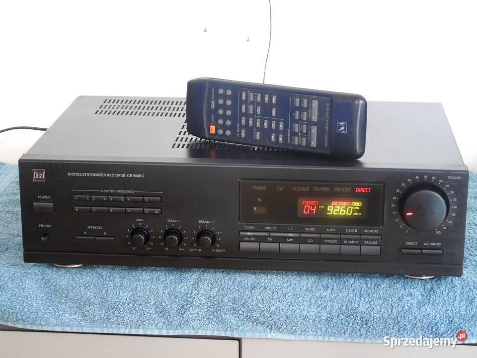 Wzmacniacz z radiem Dual CR900 pilot mocny i Jasło