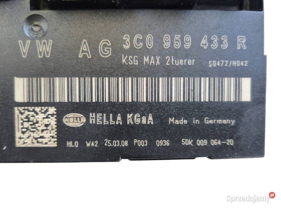 MODUŁ KOMFORTU VW PASSAT B6 3C0959433K Działoszyce