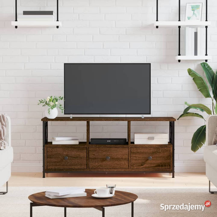 Szafka pod telewizor brązowy dąb 102x33x45 Warszawa sprzedam