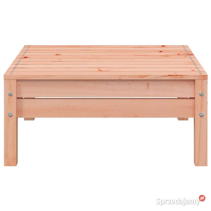 Sofa ogrodowa z poduszkami i podnóżkiem drewno Warszawa