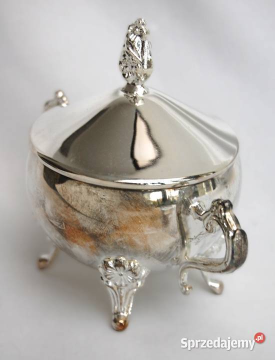 Nowa platerowana srebrem posrebrzana cukiernica Cukiernice lubelskie Lublin