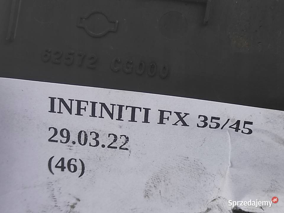 OSŁONA GRILA ZDERZAKA PRZÓD INFINITI FX35 FX45 Nowy Tomyśl