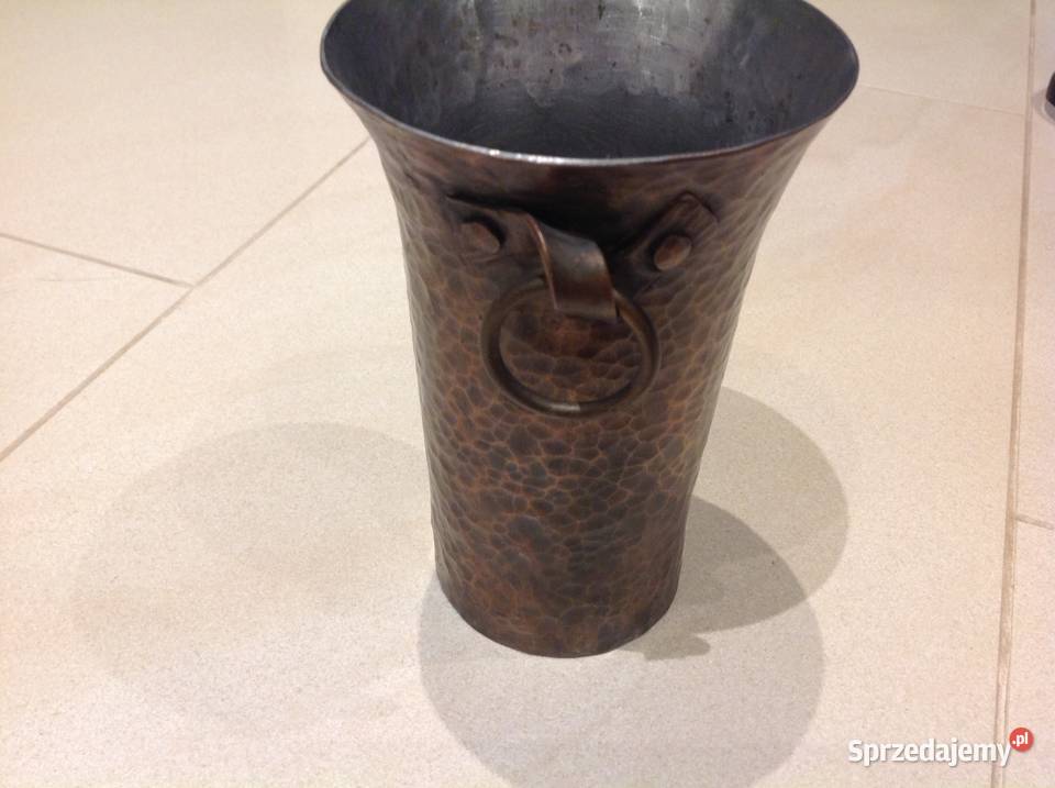 Miedziany Kufel średniowieczny kuty Replika inny kolor lubuskie Nowa Sól