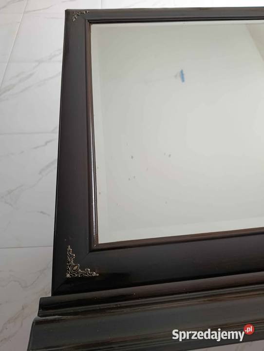 Lustro w drewnianej ramie Vintage dolnośląskie Oleśnica