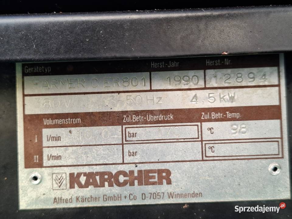 Myjka Karcher FARMER C Gorąca Woda Gwarancja Radom