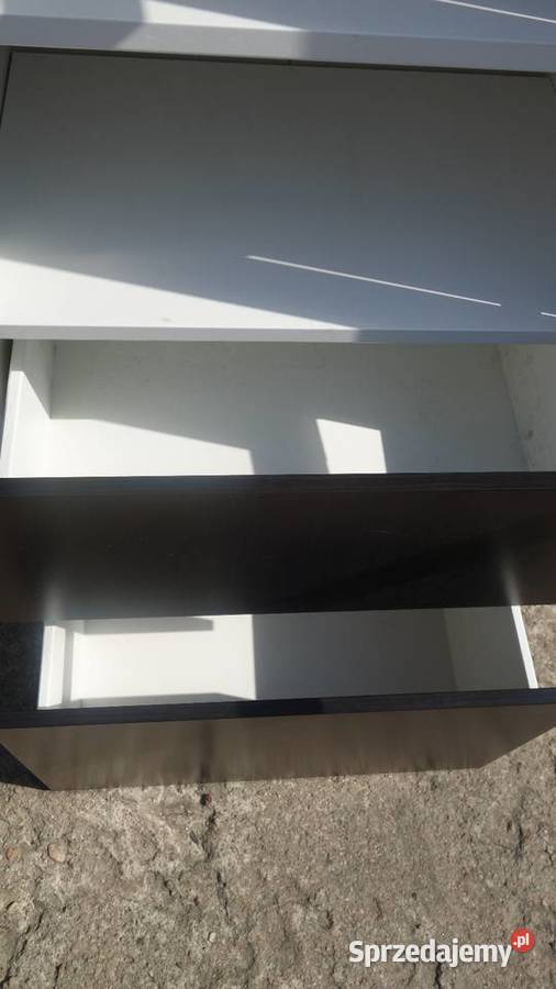 Witryna IKEA Besta szuflady szklane drzwi