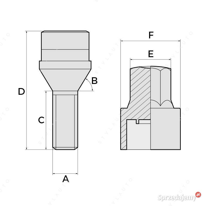 ZABEZPIECZENIA DO KÓŁ M12x15 FIATOPELINNE Jaworzno
