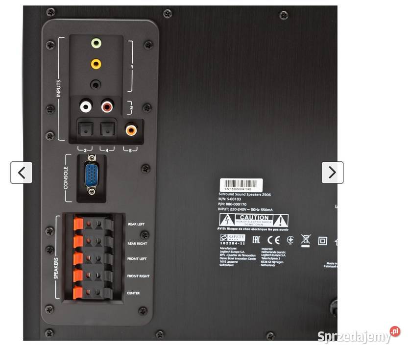 Głośniki LOGITECH Z906 51 zestaw 51 Surround Audio wielkopolskie Poznań