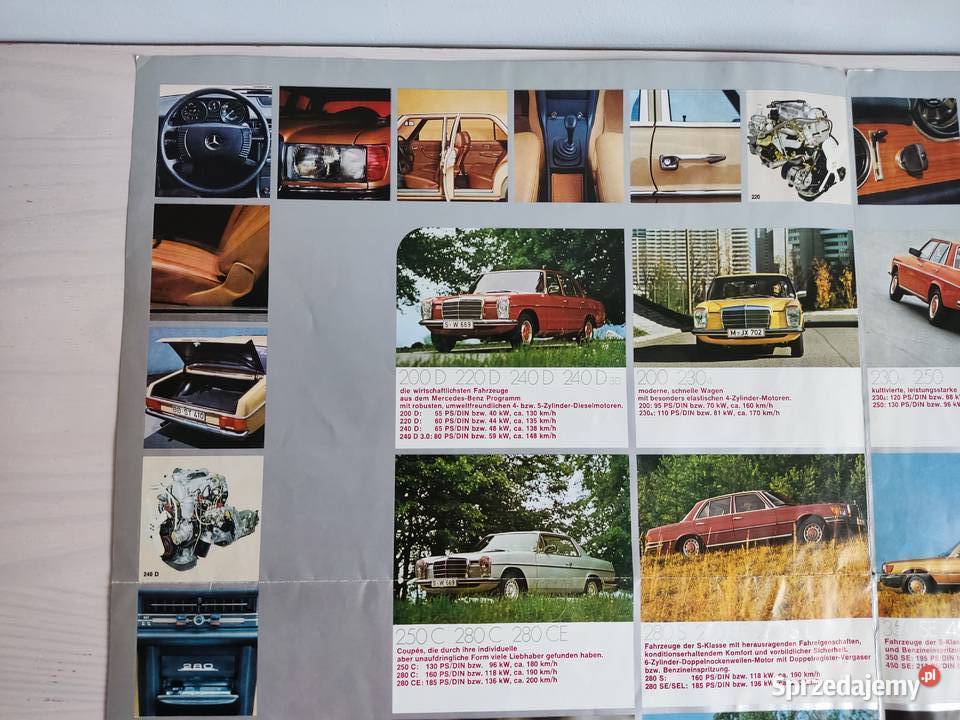 Prospekt rozkładany broszura Mercedes Benz seria sprzedam