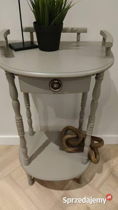 Etażerka konsolka z szufladą 76cm dolnośląskie Zgorzelec