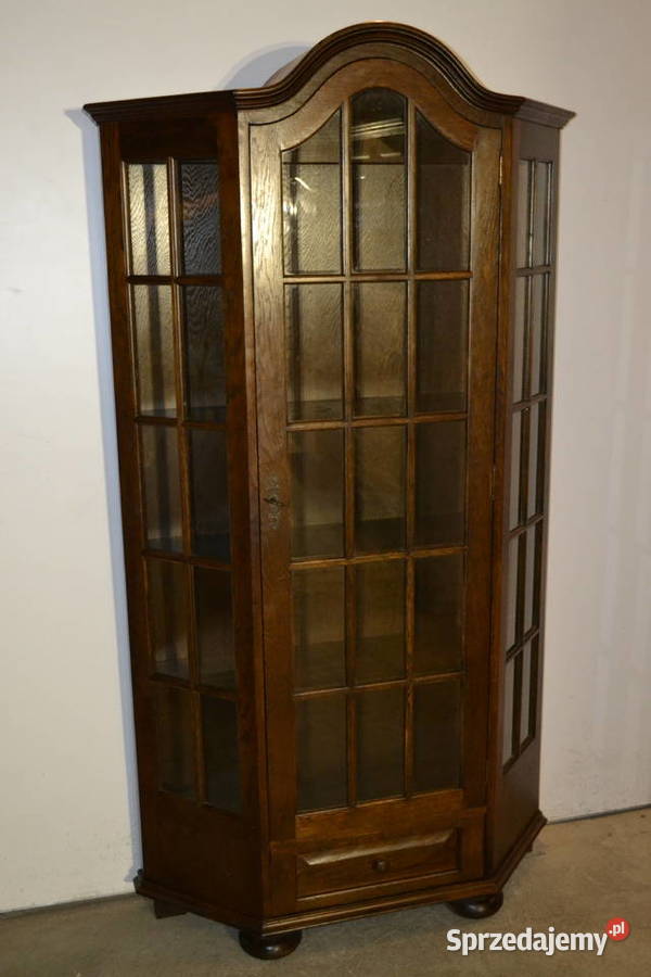 witryna stylowa ciemny dąb Będzin