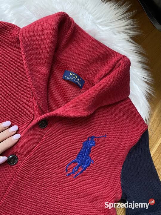 Sweter męski kardigan w stylu Vintage Ralph Rozpinane  mazowieckie