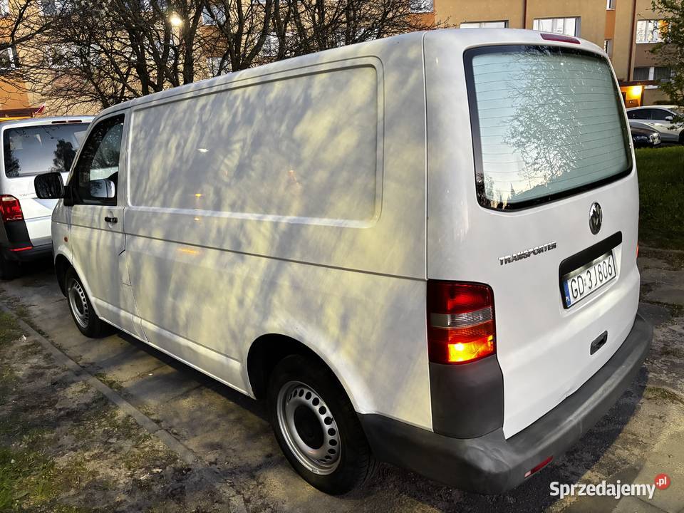Volkswagen transporter t5 dwa miejsca blaszak Gdańsk